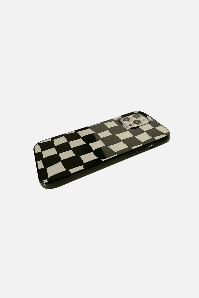 
                  
                    Load image into Gallery viewer, Lattice Black Soft Silicone iPhone Case
                  
                