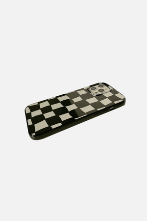 
                  
                    Load image into Gallery viewer, Lattice Black Soft Silicone iPhone Case
                  
                