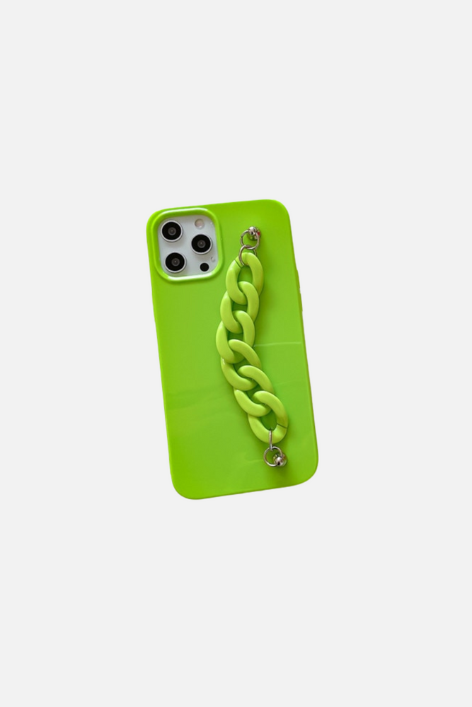 Fluorescent Acrylic Green Bracelet iPhone Case