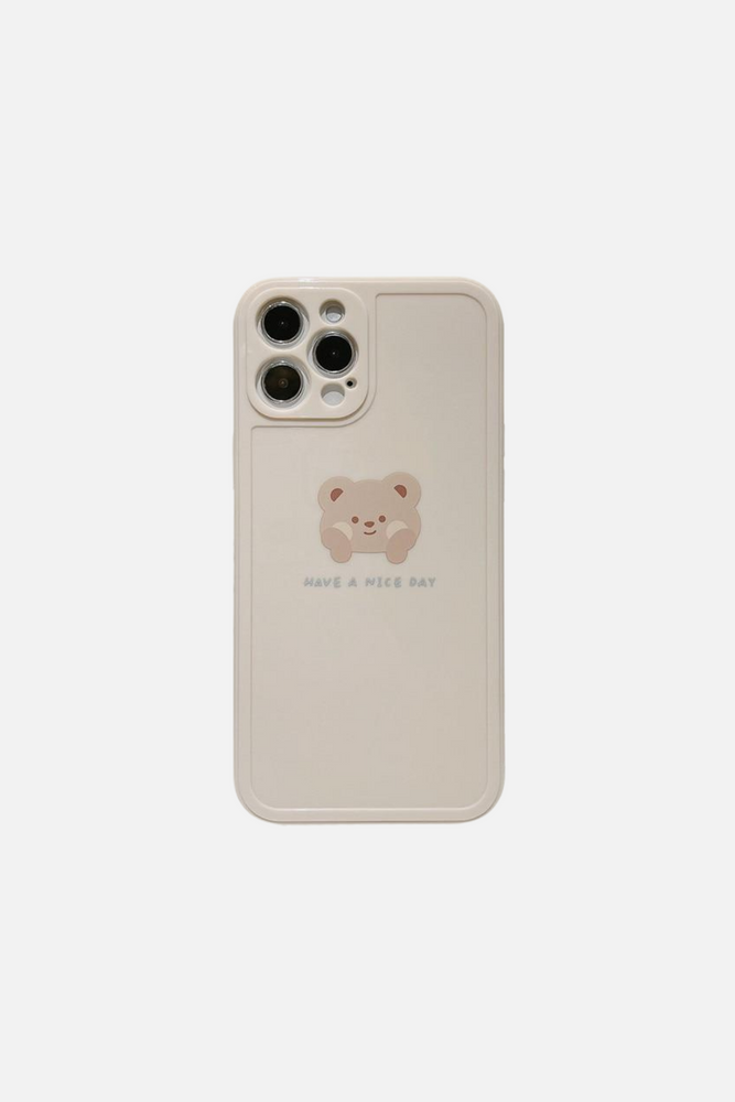 Lucky Bear Cream iPhone Case