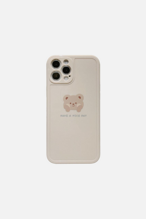 
                  
                    Load image into Gallery viewer, Lucky Bear Cream iPhone Case
                  
                