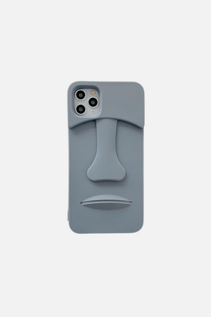 
                  
                    Load image into Gallery viewer, Retro Moai Statue 3D iPhone Case
                  
                