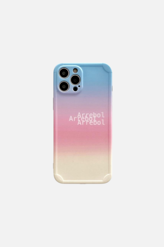 Gradient Color Blue Pink Yellow iPhone Case
