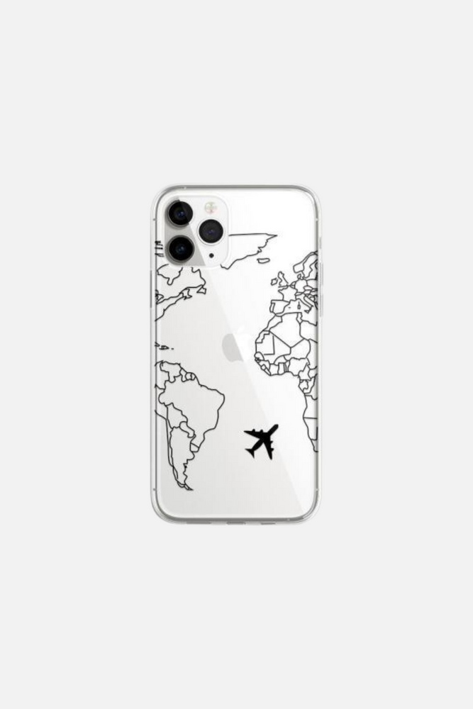 Map Aircraft White iPhone Case