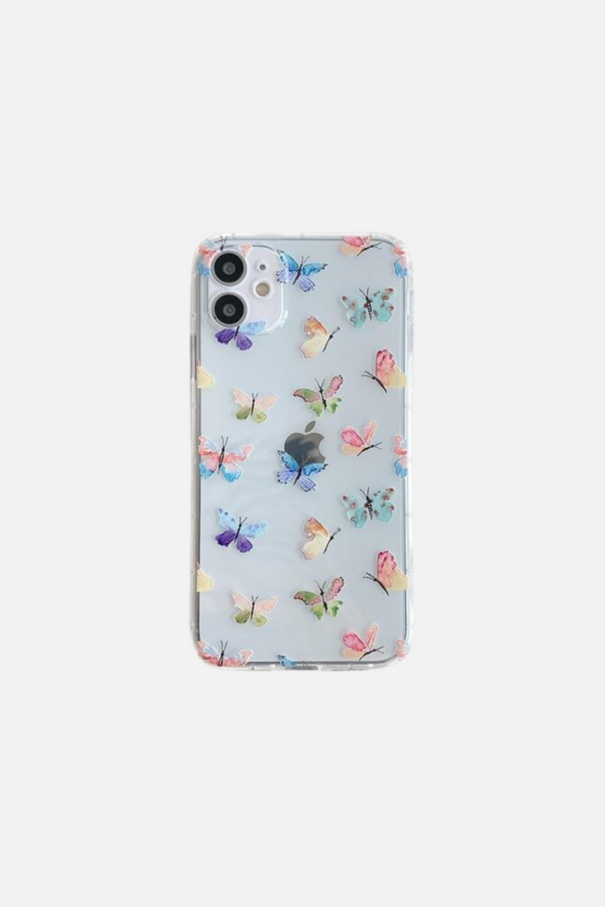 Color Butterfly 1 Clear iPhone Case