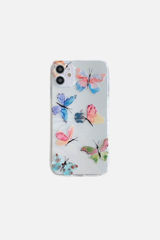 Color Butterfly 2 Clear iPhone Case