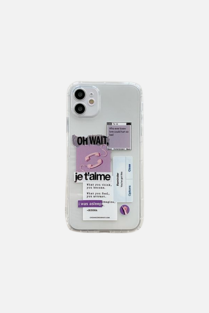 Label Boy Purple iPhone Case
