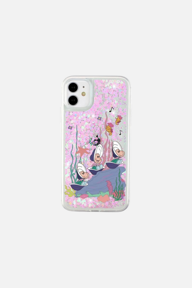 Oyster Conch Glitter Pink Quicksand iPhone Case