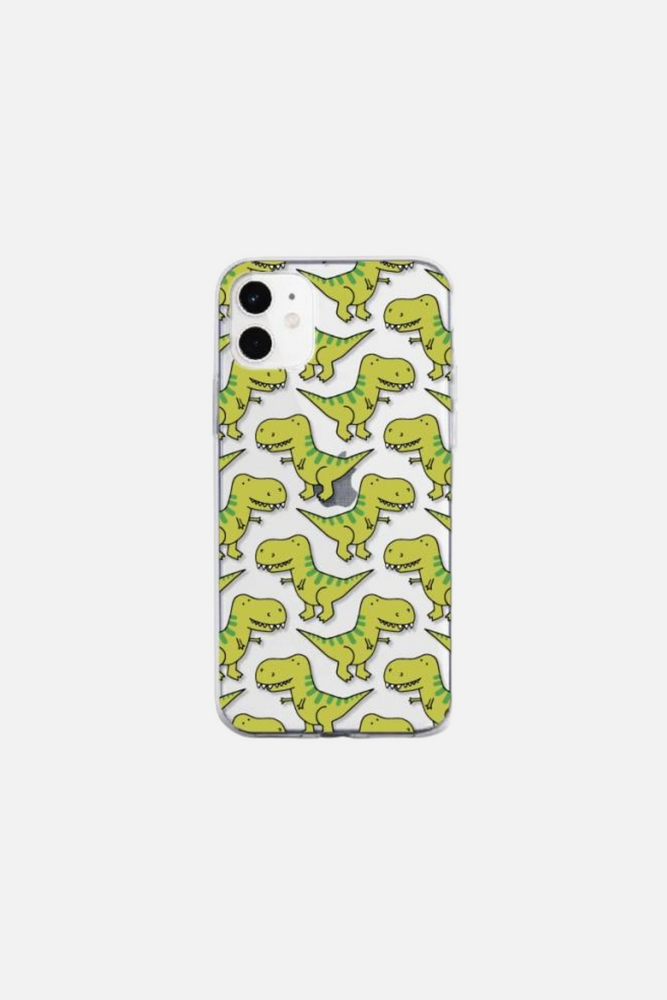 Dinosaur Baby Yellow iPhone Case