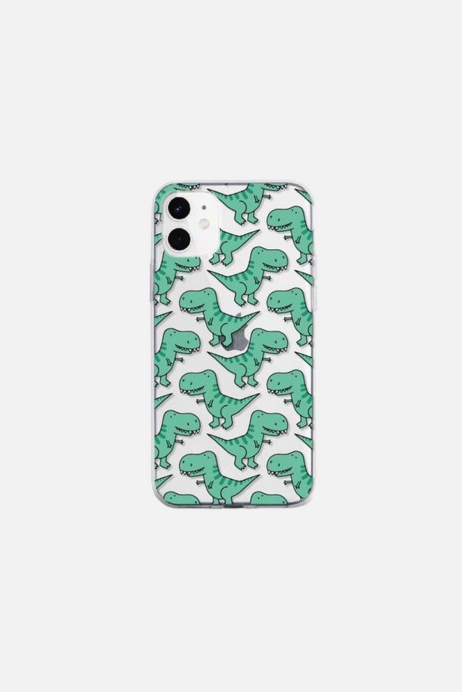 Dinosaur Baby Green iPhone Case