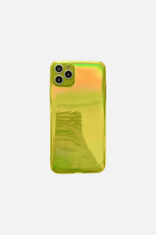 Fluorescence Rainbow Yellow iPhone Case