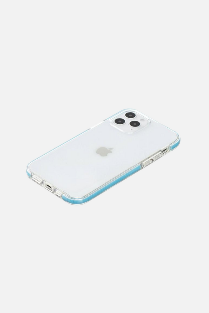 Clear Shockproof Blue iPhone Case