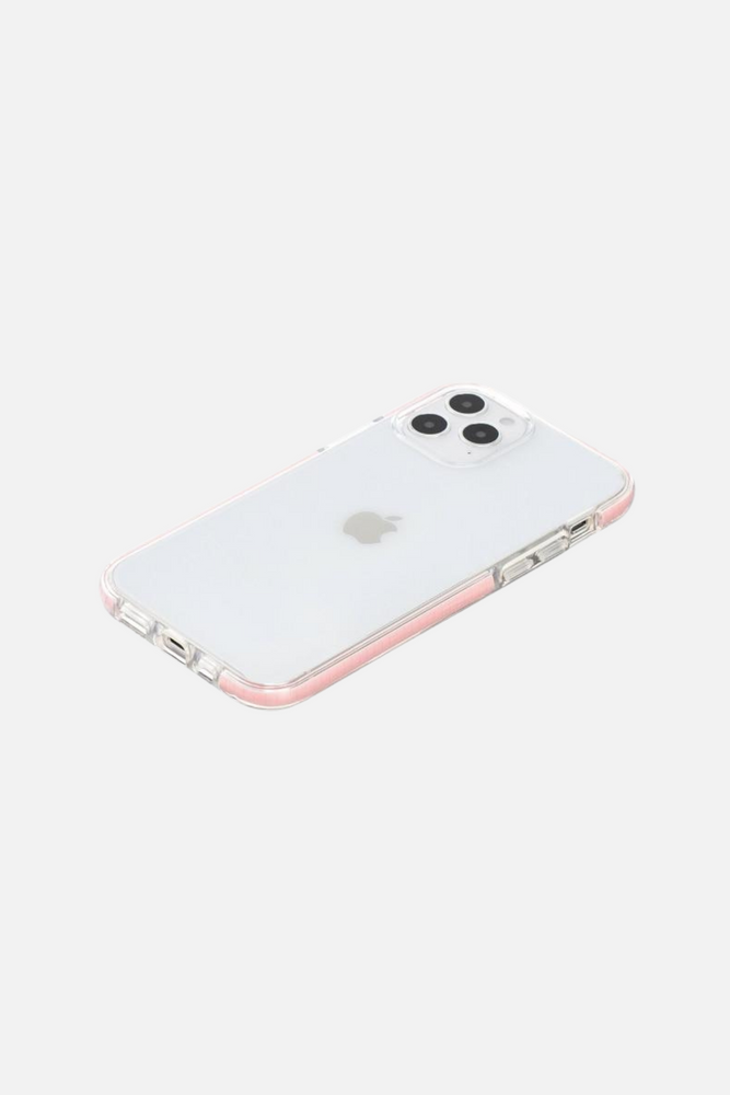 Clear Shockproof Pink iPhone Case